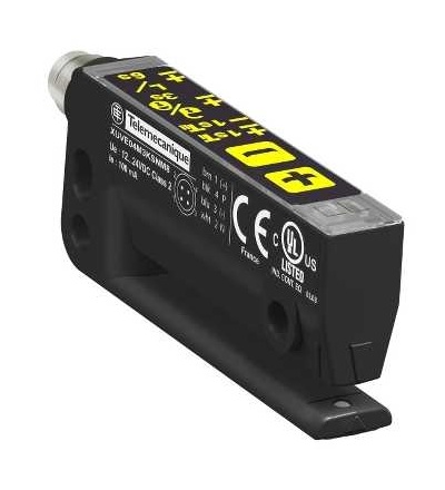 XUVE04M3PSNM8 Fotoel. čidlo, XUV, vidlice 40x3mm, PNP, 12..24V DC, M8, Schneider Electric