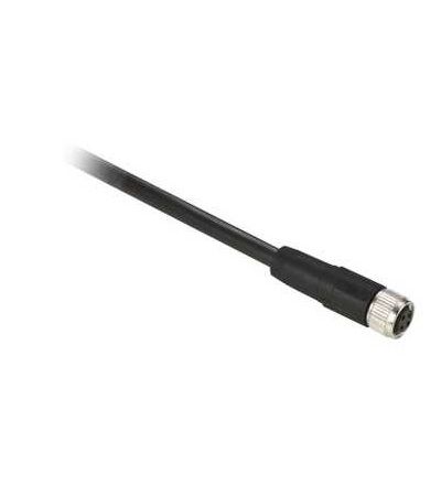 XZCP0941L10 Kabel s konektorem XZ, samice přímá, M8, 4 pin, kabel PUR 10m, Schneider Electric