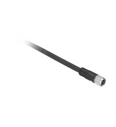 XZCP29P11L10 Kabel s konektorem XZ, samice přímá, M12, 8 pin, kabel PVC 10m, Schneider Electric