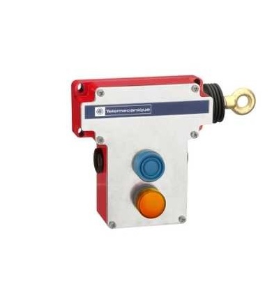 XY2CE1A297 Spínač nouz.zastav.ovl.lankem XY2CE-strana RH-2V+2Z-signálka 230V-kryté tlačítko, Schneider Electric