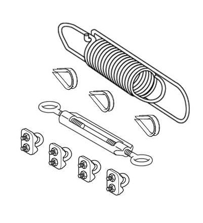 XY2CZ9525 Montážní sada, O 5mm, L 25m, pro XY2, CE, Schneider Electric