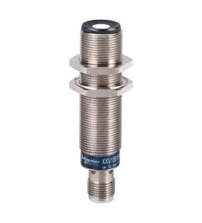 XXV18B1PAM12 Ultrazvukové čidlo M18 kov 24VDC, Sn=50mm, PNP 1Z, konektor M12, Schneider Electric