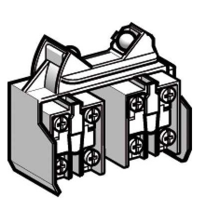 XCRZ42 Blok kontaktů XCRZ, 2 V/Z, mžikové, Schneider Electric