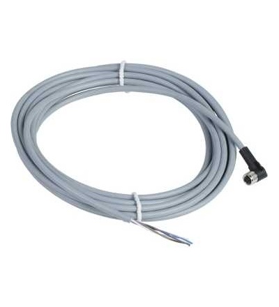 XZCPV1041L5 Kabel s konektorem XZ, samice zahnutá, M8, 4 pin, kabel PVC 5m, Schneider Electric