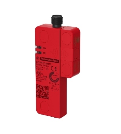 XCSRC30M12 Bezpečnostní RFID spínač, model SINGLE, tovární nastavení - unikátní párování, 2 nové převodníky, Konektor M12, Schneider Electric