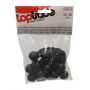 TOPTRADE držák plachty s okem, gumová smyčka, plastová kulička, 180 až 280mm, sada 10ks 600183