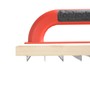 TOPTRADE škrabák dřevěný, hrubý zub, PROFESSIONAL, 220 x 140 mm 109148