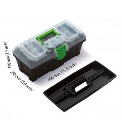 Box plastový, na nářadí, Greenbox, 398 x 200 x 186 mm 600330