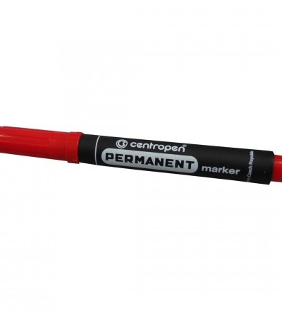 CENTROPEN značkovač permanentní, 8566/1, červený, stopa 2,5mm, sada 10 ks 800710