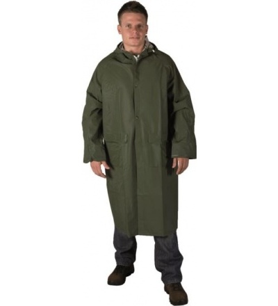 Plášť do deště, s kapucí, zelený, velikost XL 600246