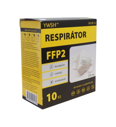 Respirátor bílý, FFP2 / 10 ks 903061