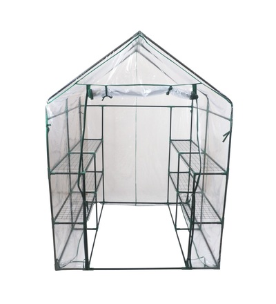 TOPTRADE fóliovník zahradní, průhledný, PVC, 1430 x 1430 x 1950 mm 307410