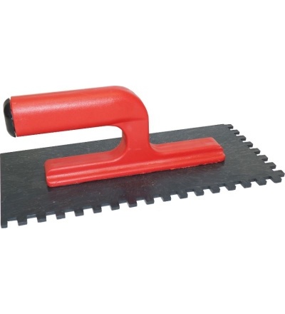TOPTRADE hladítko ABS, plastové, 10 zub,  270 x 130 mm 106182
