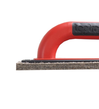 TOPTRADE hladítko ABS, plst hnědá, PROFESSIONAL, 250 x 130 x 10 mm, profi 905140