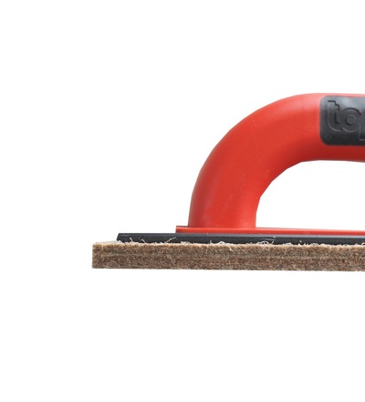TOPTRADE hladítko ABS, plst hnědá, PROFESSIONAL, 250 x 130 x 10 mm 905105