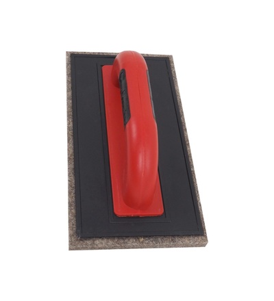 TOPTRADE hladítko ABS, plst hnědá, PROFESSIONAL, 280 x 140 x 10 mm 109351