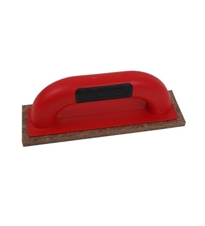 TOPTRADE hladítko ABS, plst hnědá, špaletové, PROFESSIONAL, 220 x 65 x 8 mm 109099
