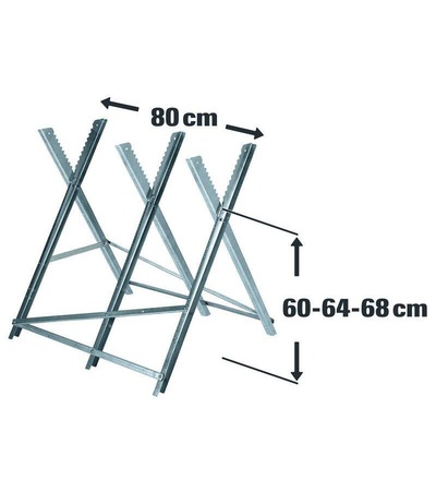TOPTRADE koza skládací, na řezání dřeva, max. 150 kg 600111