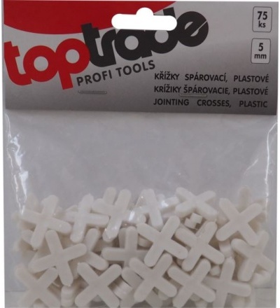 TOPTRADE křížky plastové, spárovací, 3 mm / 150 ks 600442