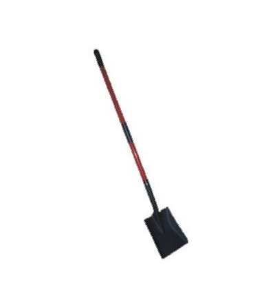 TOPTRADE lopata ocelová, standard, černý lak, se sklolaminátovou násadou 105351