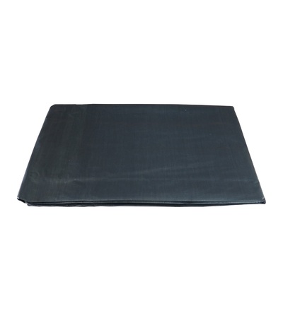 TOPTRADE plachta krycí, antracit, s kovovými oky, 6 x 10 m, 100 g / m2 601163