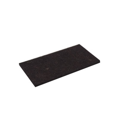 TOPTRADE povrch náhradní, plsť hnědá, 250 x 130 x 10 mm 105200