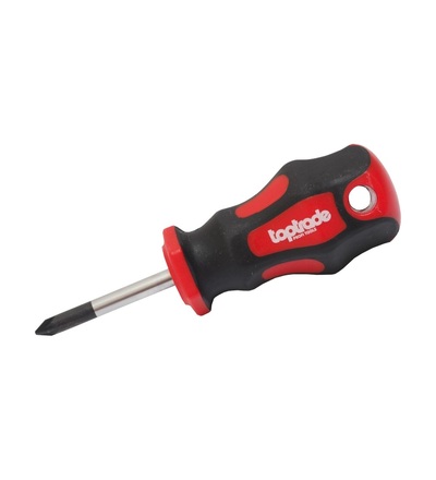 TOPTRADE šroubovák pozidrive, krátký, magnetický, S2, 2 x 38 mm 107835