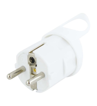 Vidlice pro pohyblivý přívod, úhlový  vývod,  ~ 250 V / 16 A 605053