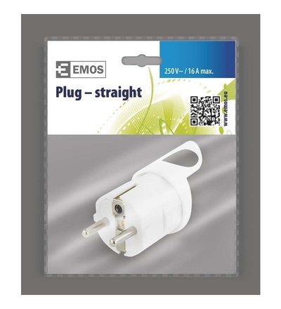 Vidlice pro pohyblivý přívod, úhlový  vývod,  ~ 250 V / 16 A 605053