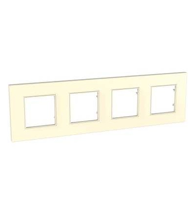 MGU2.708.25 Unica Quadro, krycí rámeček, čtyřnásobný, H71/V71, marfil, Schneider Electric
