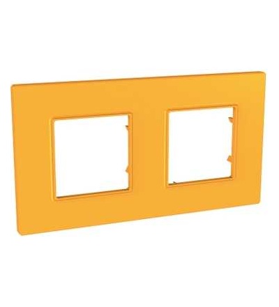 MGU4.704.29 Unica Quadro Natura, krycí rámeček, dvojnásobný, H71/V71, cytrus, Schneider Electric