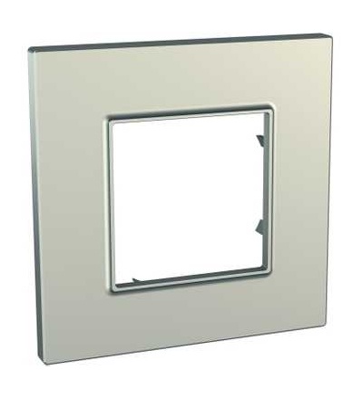 MGU6.702.57 Unica Quadro Metallized, krycí rámeček, jednonásobný, titanium, Schneider Electric