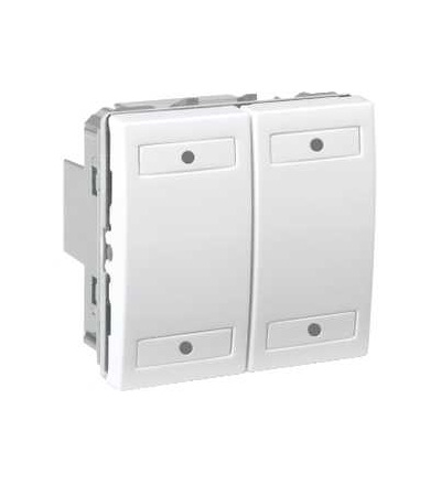 MGU3.531.18 KNX Unica multifunkční tlačítko 2-nás., polar, Schneider Electric