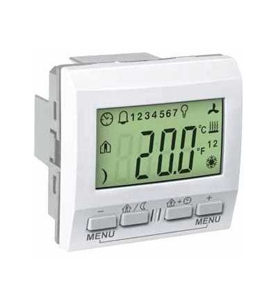 MGU3.534.18 KNX Unica regulátor teploty místnosti s displejem, polar, Schneider Electric